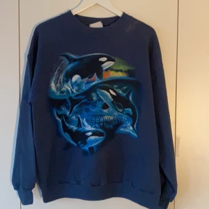 Vintage Sweatshirt  - Vintage Sweatshirt                                                          -Tyvärr en fläck vid halsen och armen, går eventuellt bort i tvätt                                                                                         - nuvarandre bud: 100 kr. Höj med minst 25kr!