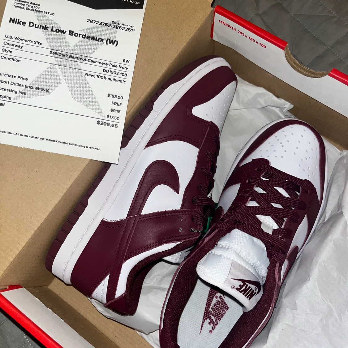 Dunk low Strl 36 beetroot/ bordeaux - 90