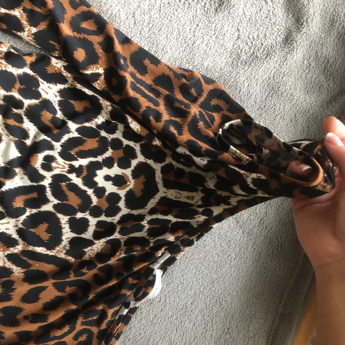 Kort leopard klänning - 90