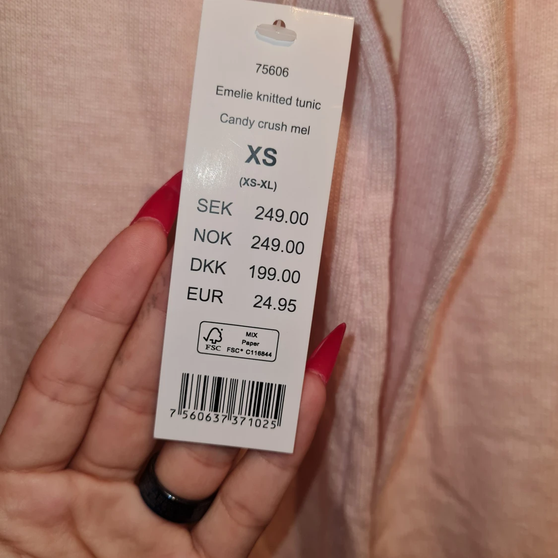 Oversize-tunn skön tröja  - 90