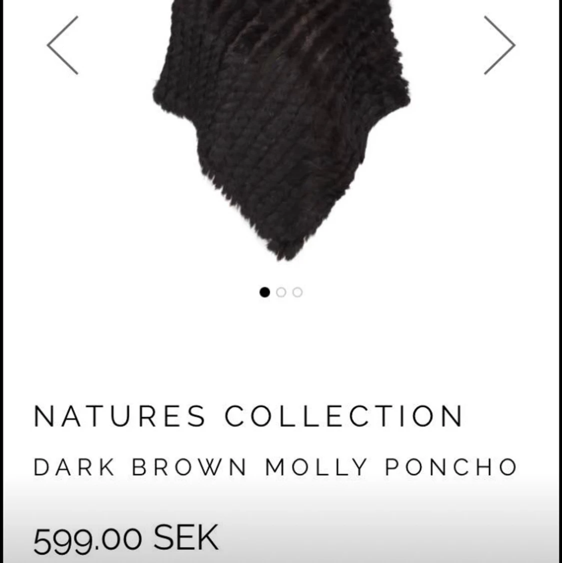 Pälsponcho från Blu di blu - 90