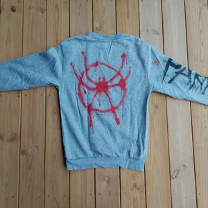 Snygg vinage spray paint tröja  - En grå tröja xs men känns lite större, gjord av mig själv 