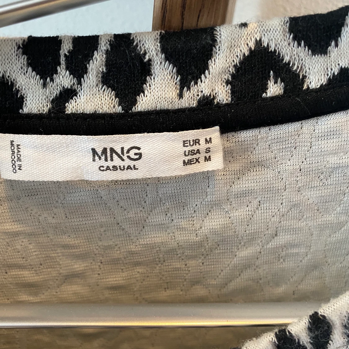 Leopard-tröja, svart vit - 91