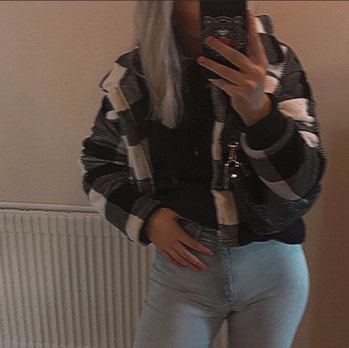 Rutig jacka, storlek S