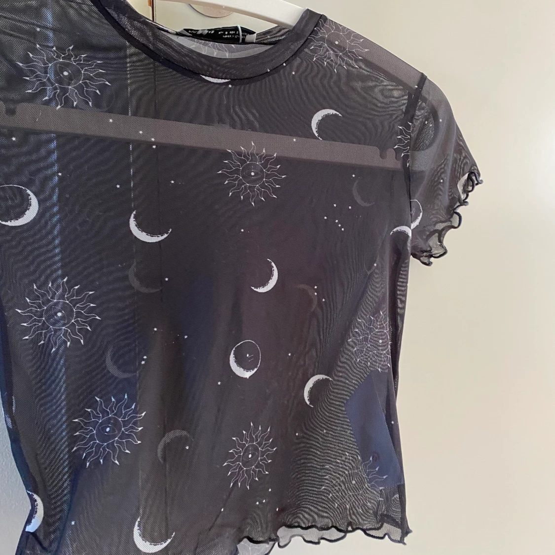 Mesh topp med mönster  - 90