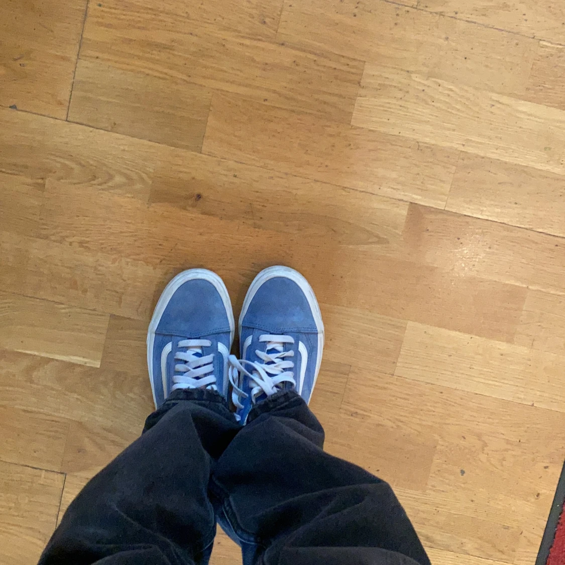 Blåa låga vans - 90