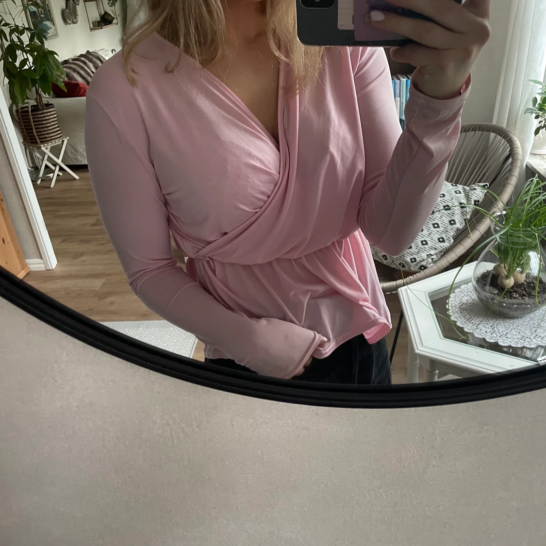 Skön ljusrosa tröja - 90