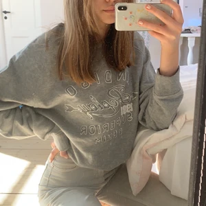 vintage sweatshirt  - Grå vintage & snygg sweatshirt från replay!! aldrig använd och är i toppskick . köpt i butik för över 1200 🥰🥰🥰 ( tröjan är invikt på bilderna ) skriv för mer bilder !:) 