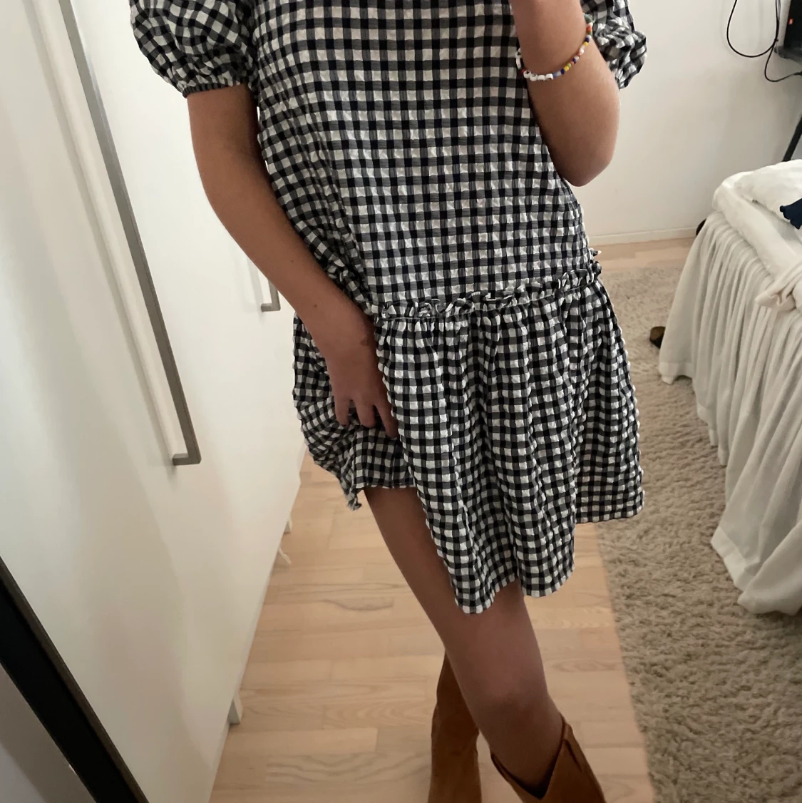 Rutig klänning - 91