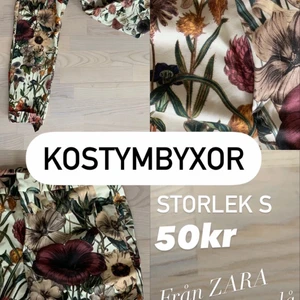 Mönstrade kostymbyxor  - Mönstrade kostymbyxor från ZARA women, köpte lite för stora så aldrig använda