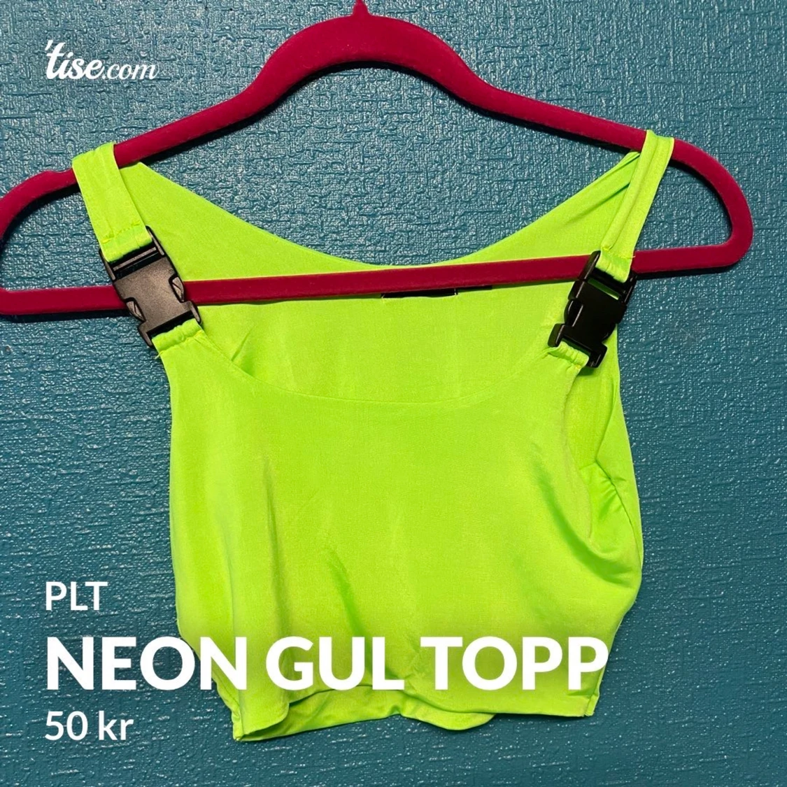 Neon gul topp
