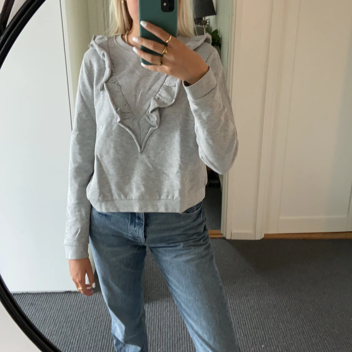 Grå sweatshirt - 90