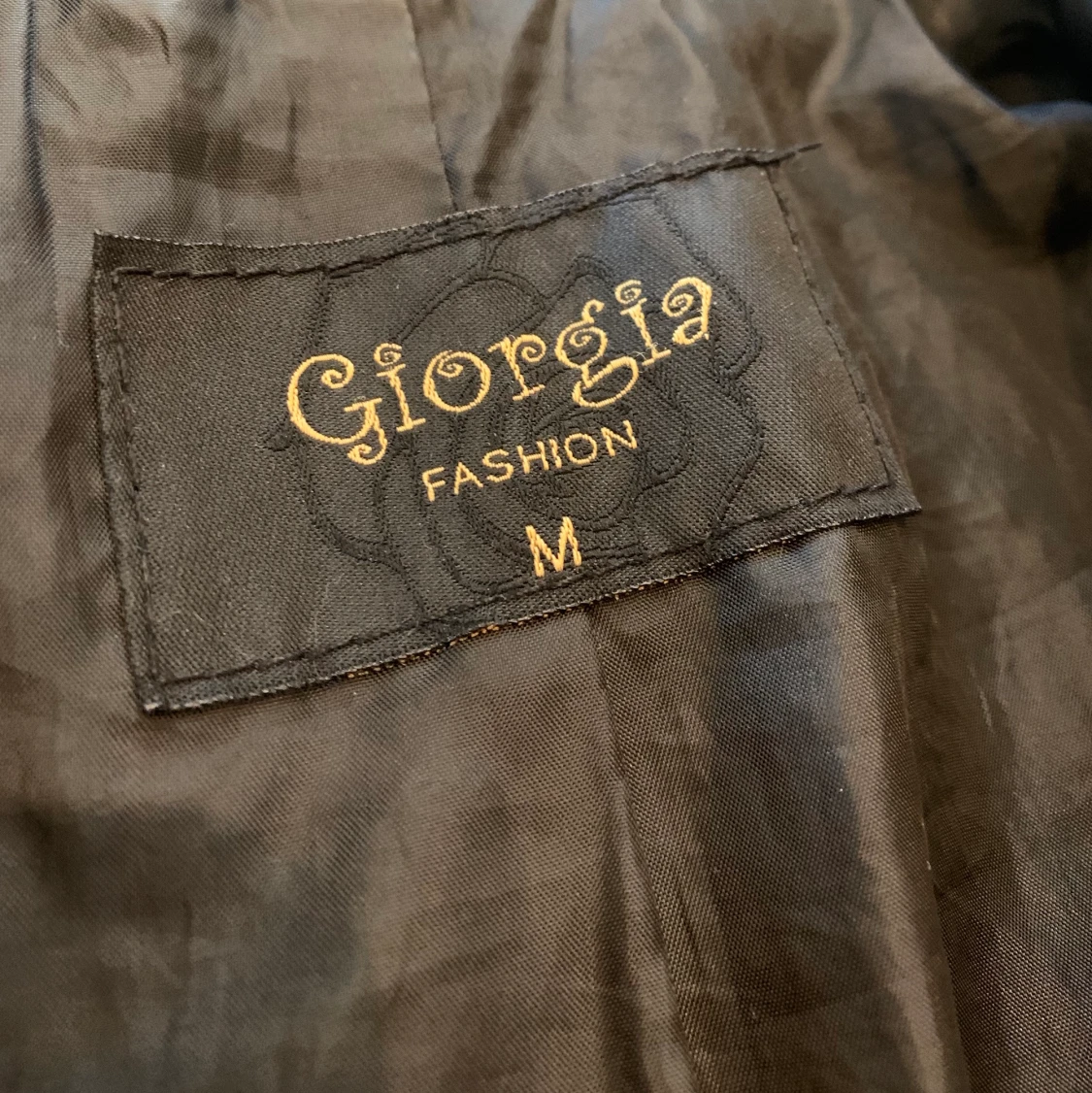 Svart skinnjacka - 91