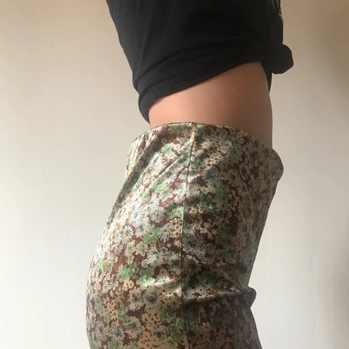 Flare-byxor i sammet - 91