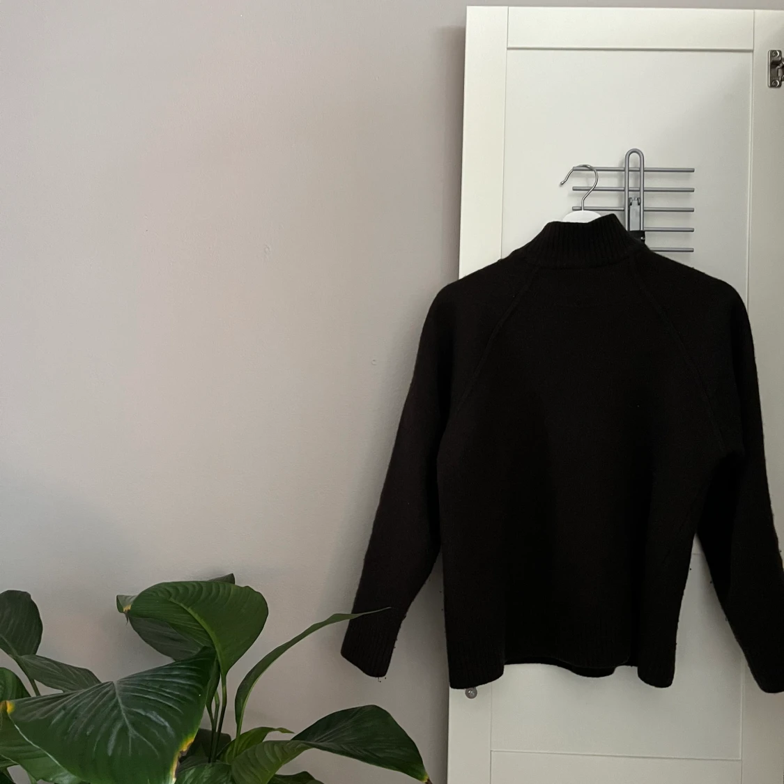 Brun halvzip-polo - 91