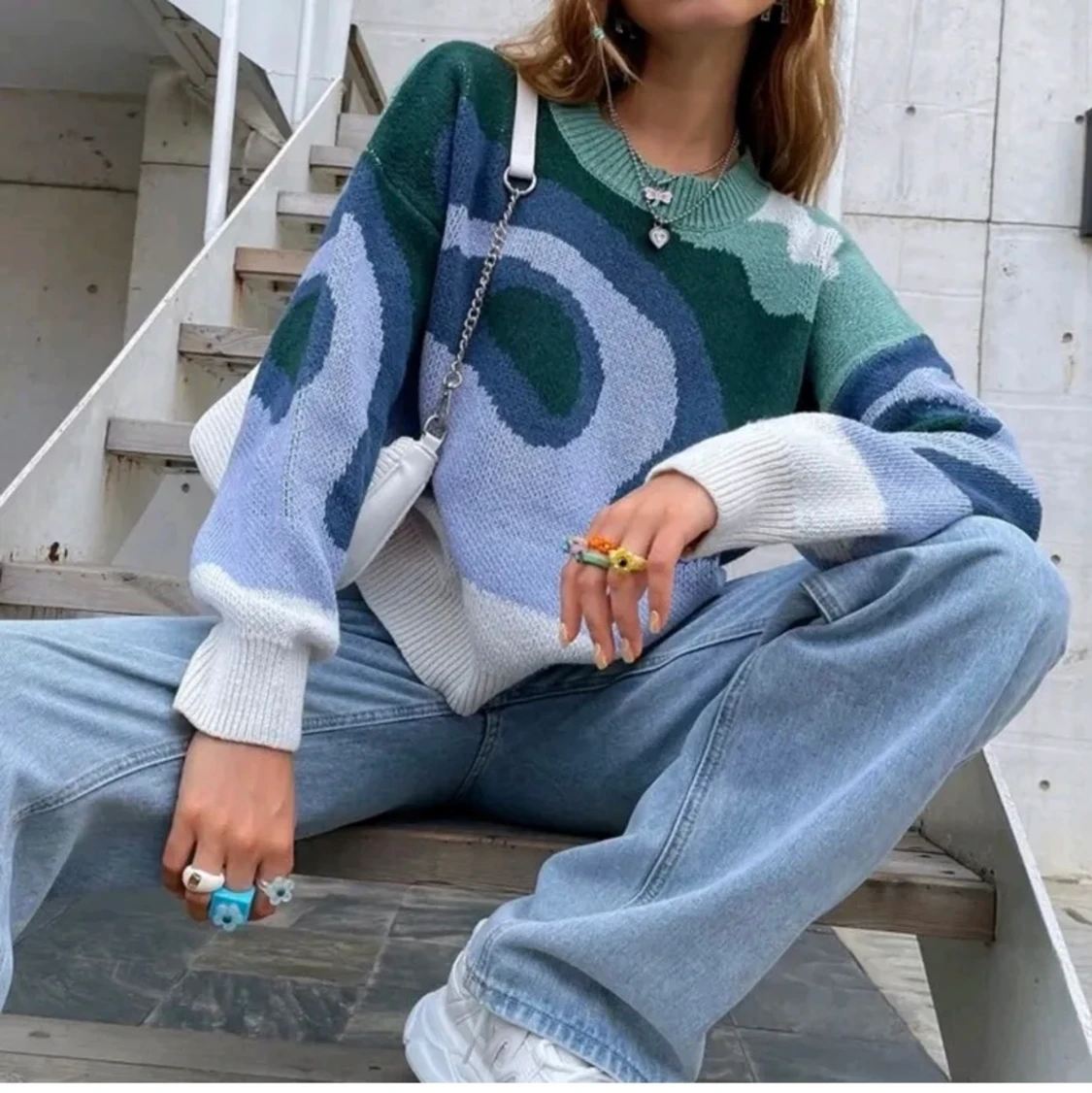 Superfin stickade tröja