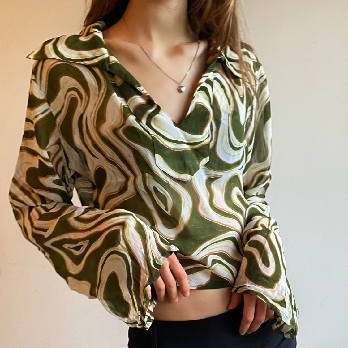 Skitsnygg flerfärgad blus🥰🥰 - 90