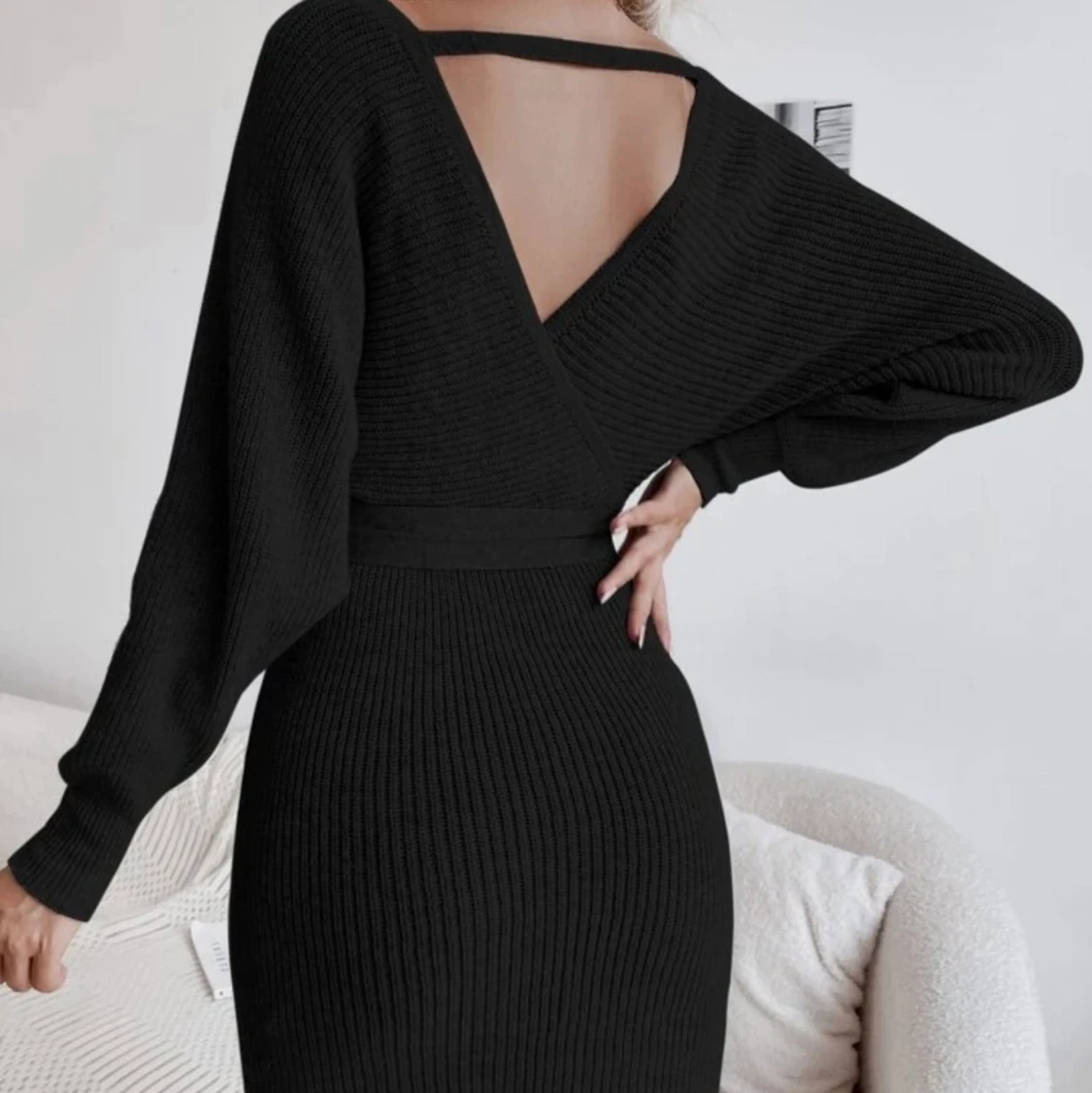 Stickad Klänning - 90