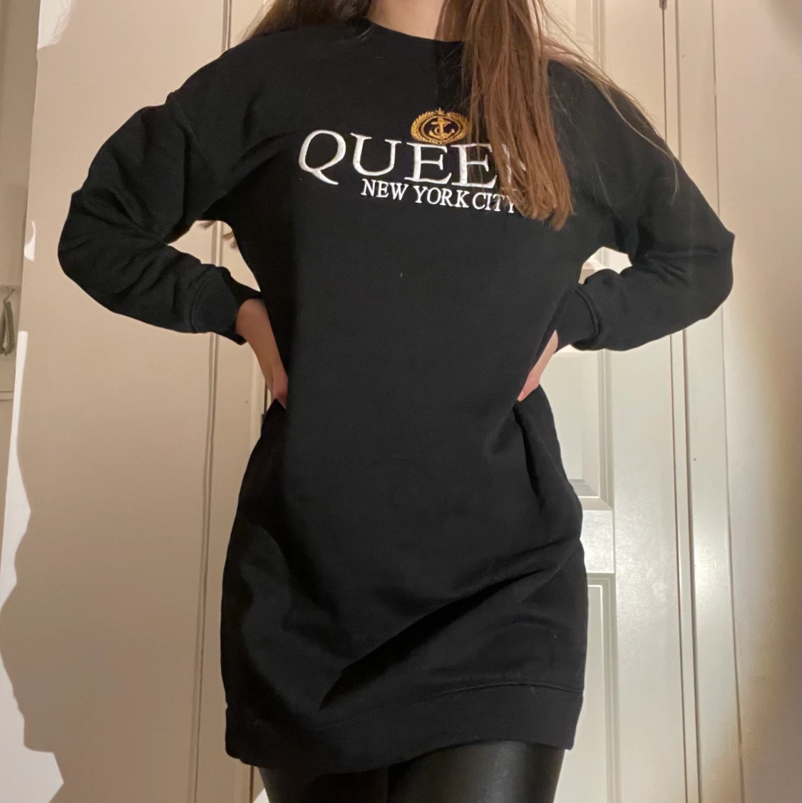 H&M Long Black Sweatshirt size34 - 90