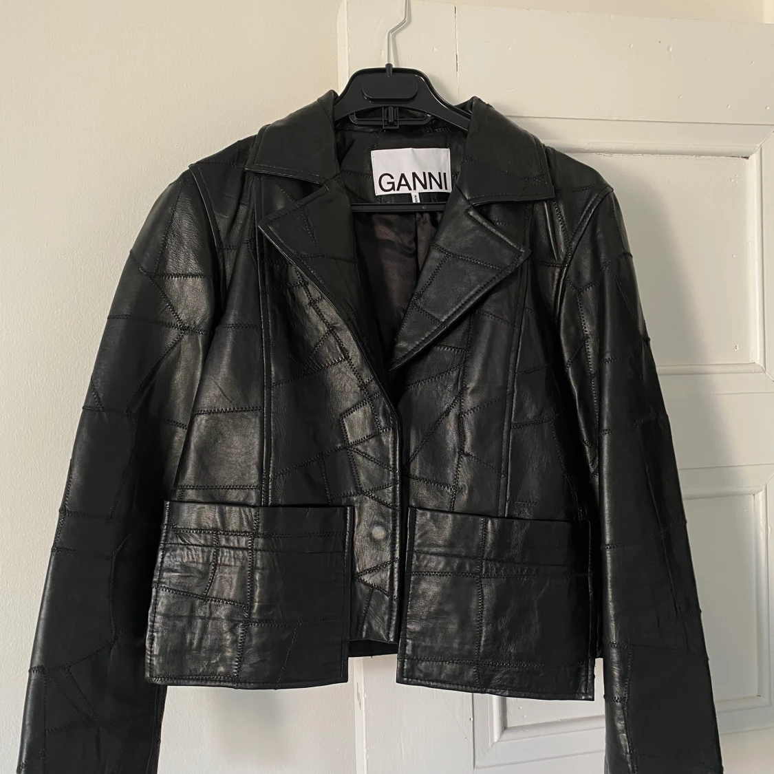 Ganni patch leather jacket - 91