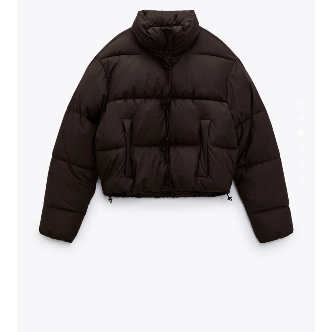 Brun pufferjacka från zara