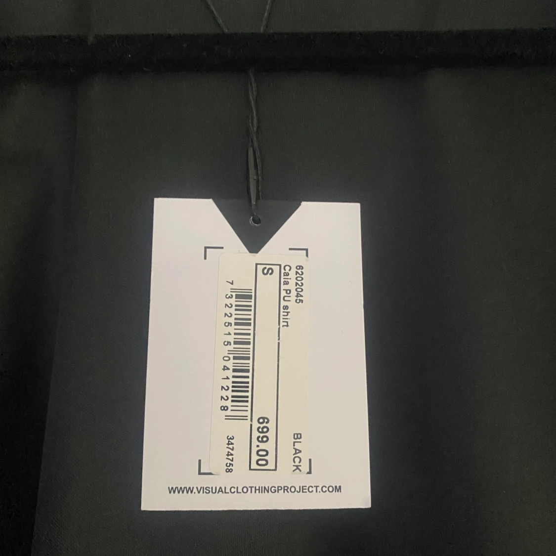 helt ny skinnskjorta svart  - 91