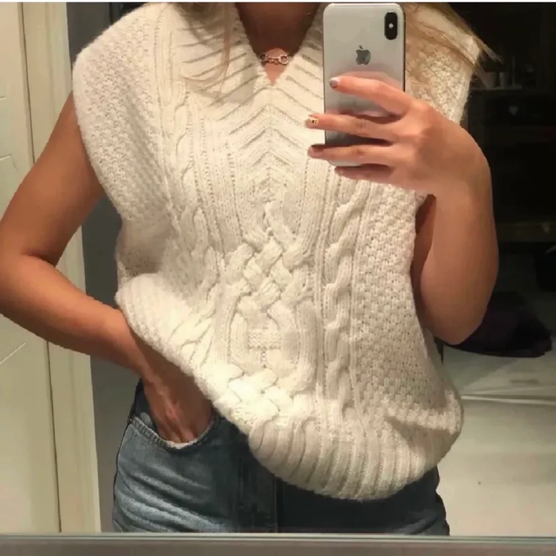 Slutsåld stickad väst från HM - 91