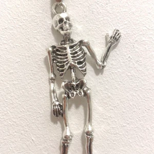 Skelett halsband - Coolt skeletthalsband i silver. Säljer pågrund av att jag ej använder den. Skriv privat för fler bilder🤍