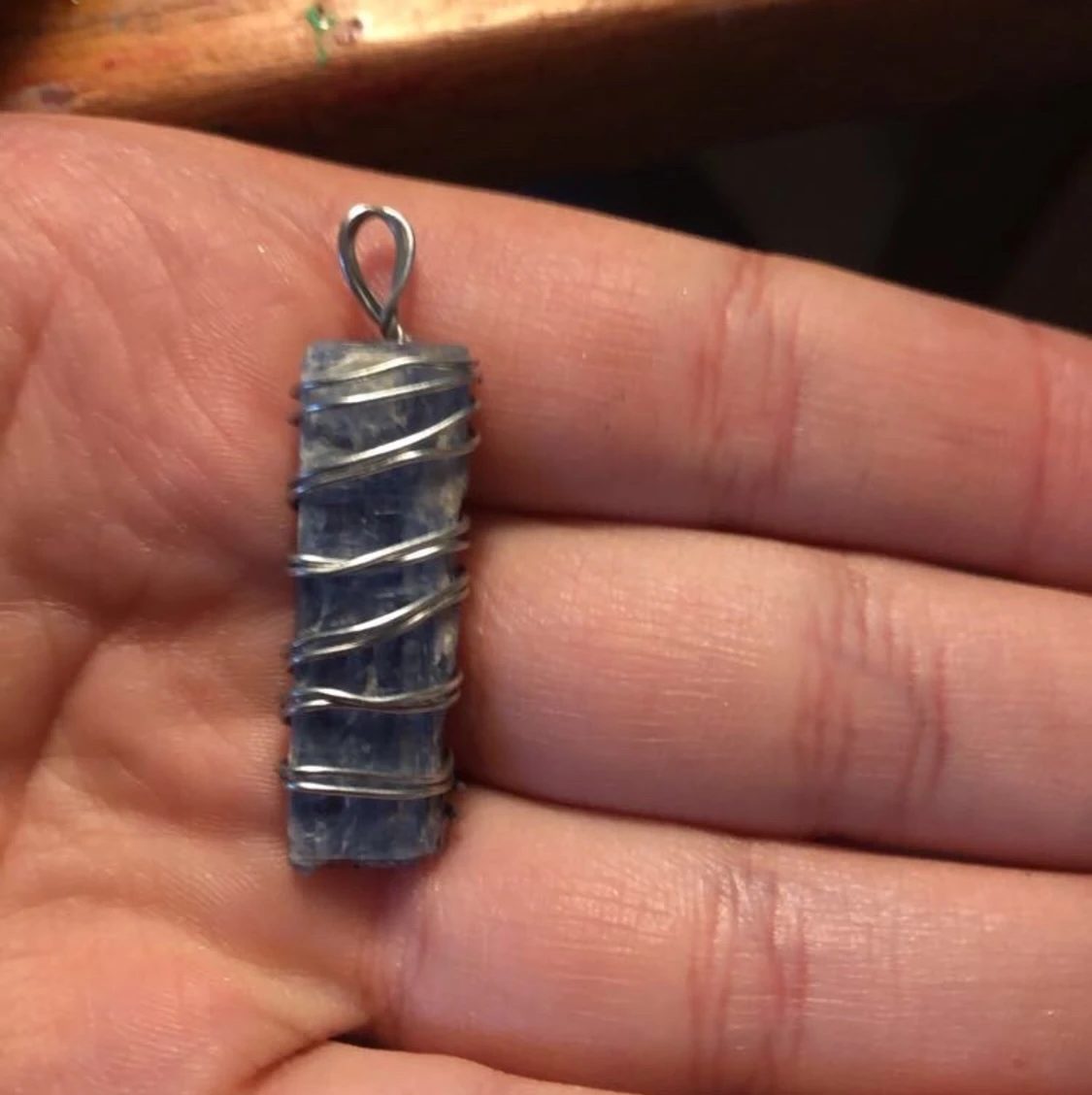 Kyanit halsband - 90