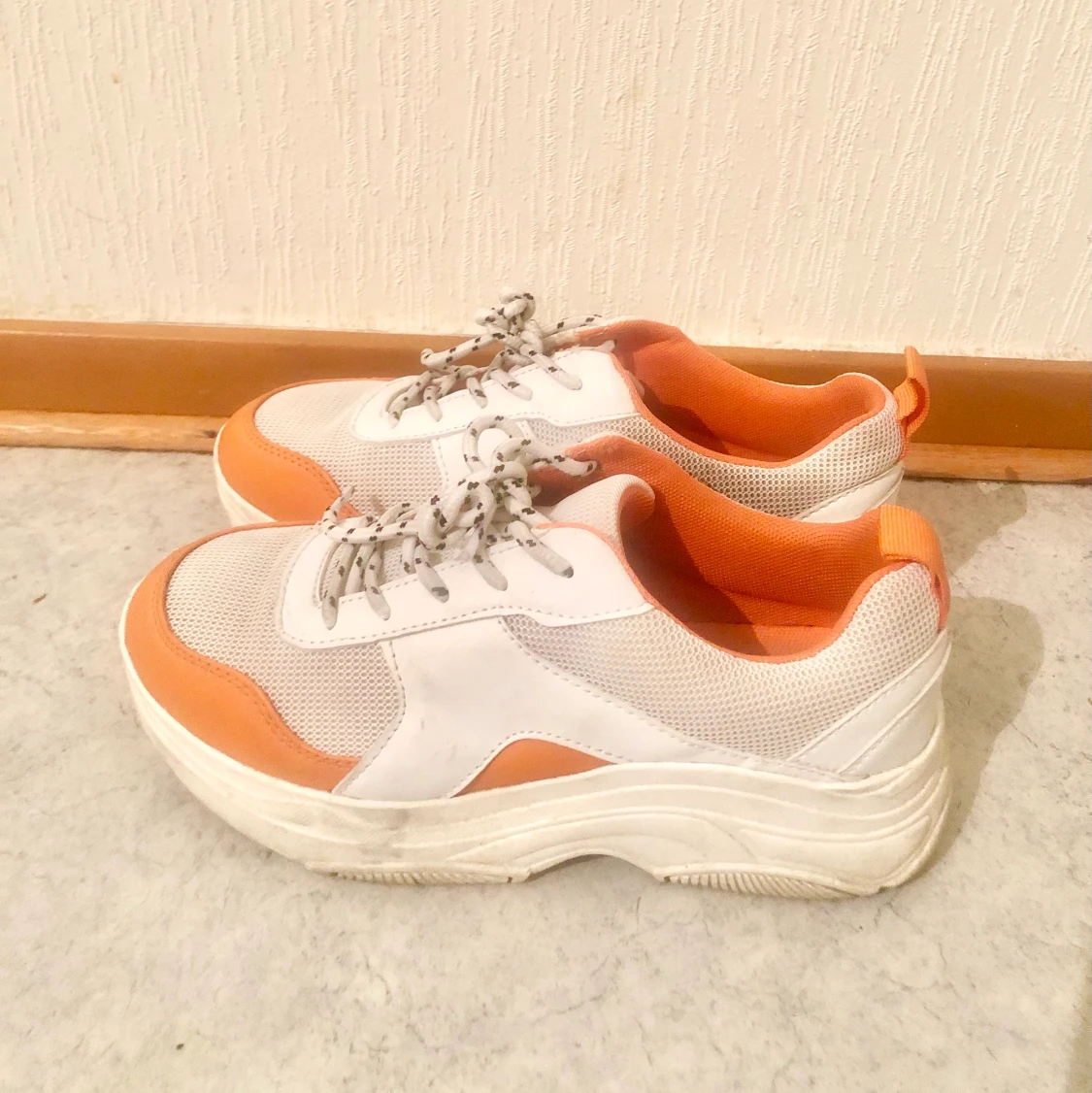 Orange shoes size 38