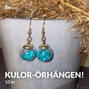 Kulor-örhängen!  - Kulor-örhängen gjorda utav mig Ellen!                                   10 kr + 13 kr frakt!                                                                 (KÖP 4 PAR= FRAKTFRITT!) ❤️