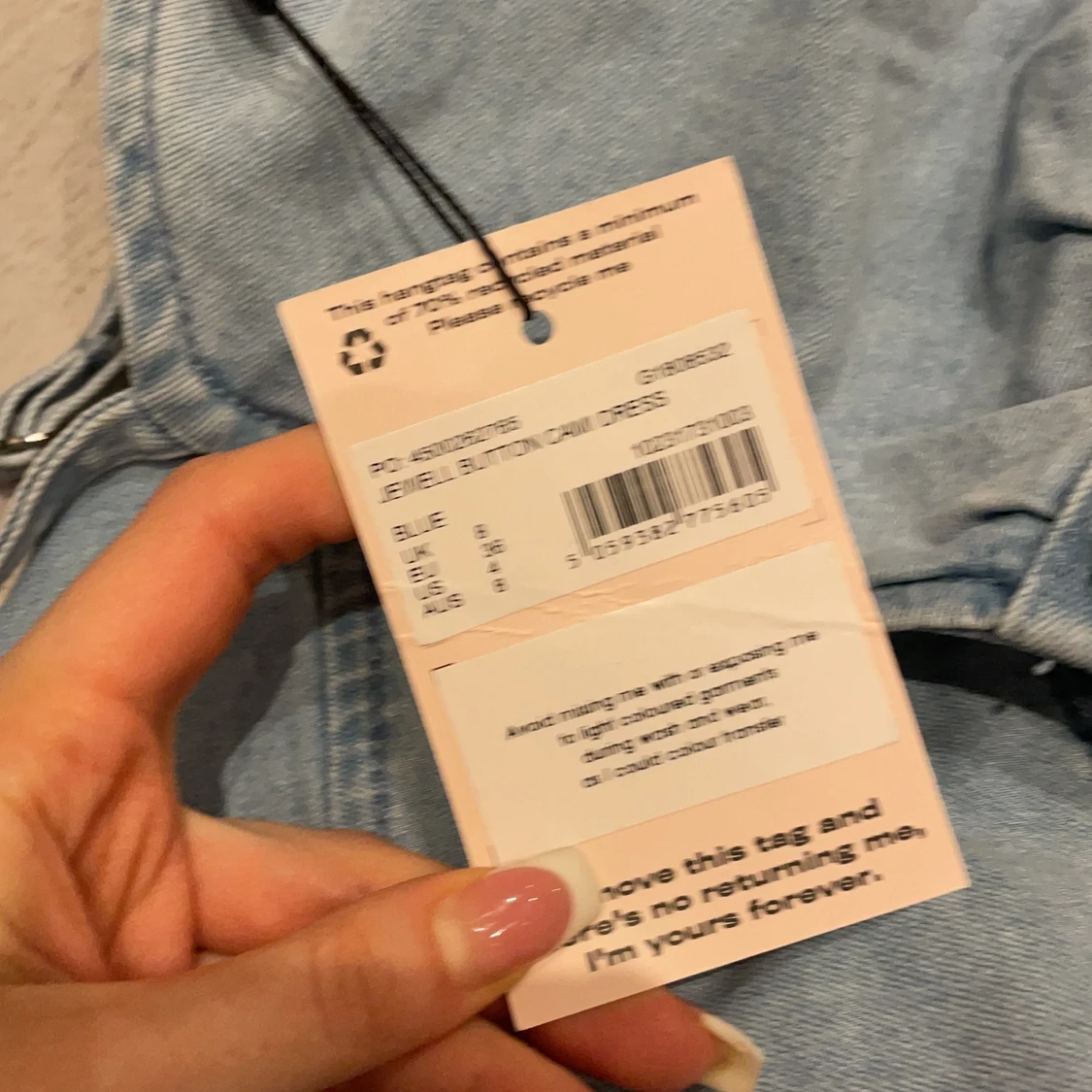 Jeansklänning  - 90