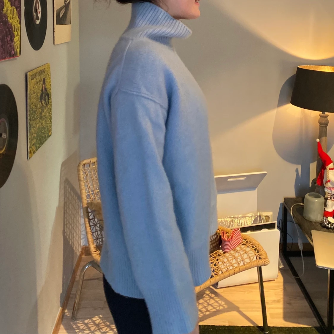 Soft goat kashmir tröja Blå - 90