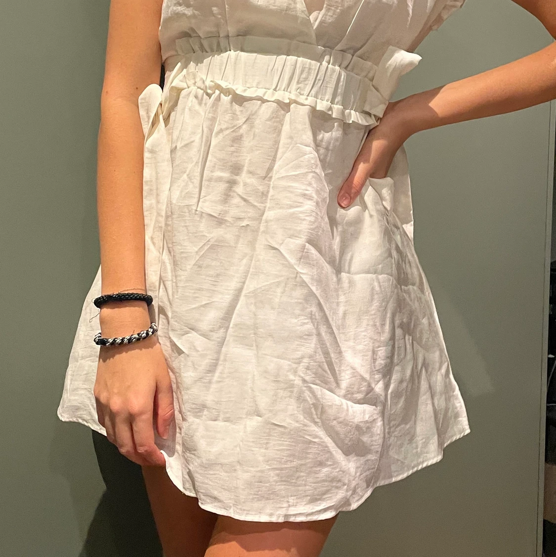 Vit zara klänning - 90