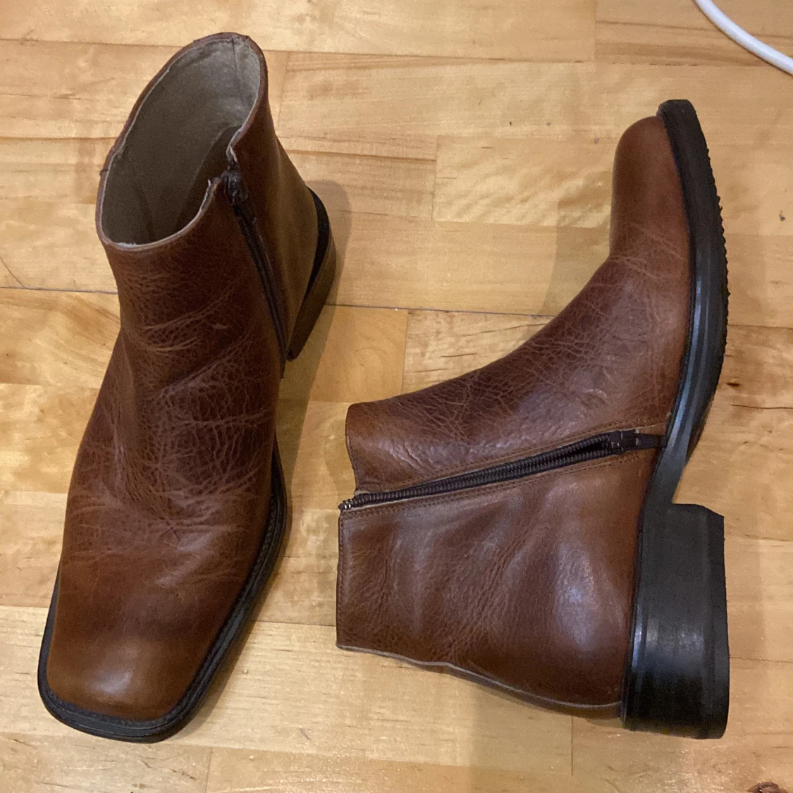 Bruna läder skor - 90