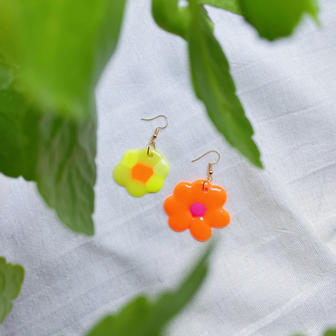 Pärlörhänge ”Retro Blomma”