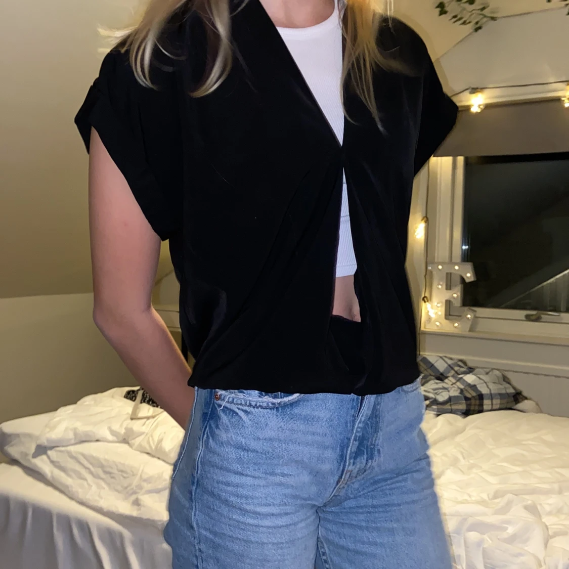 FIN T SHIRT BLUS I POLYESTER