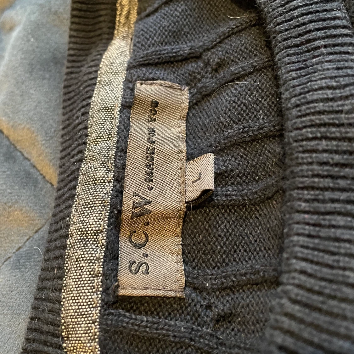 Långärmad tröja mörkblå - 91