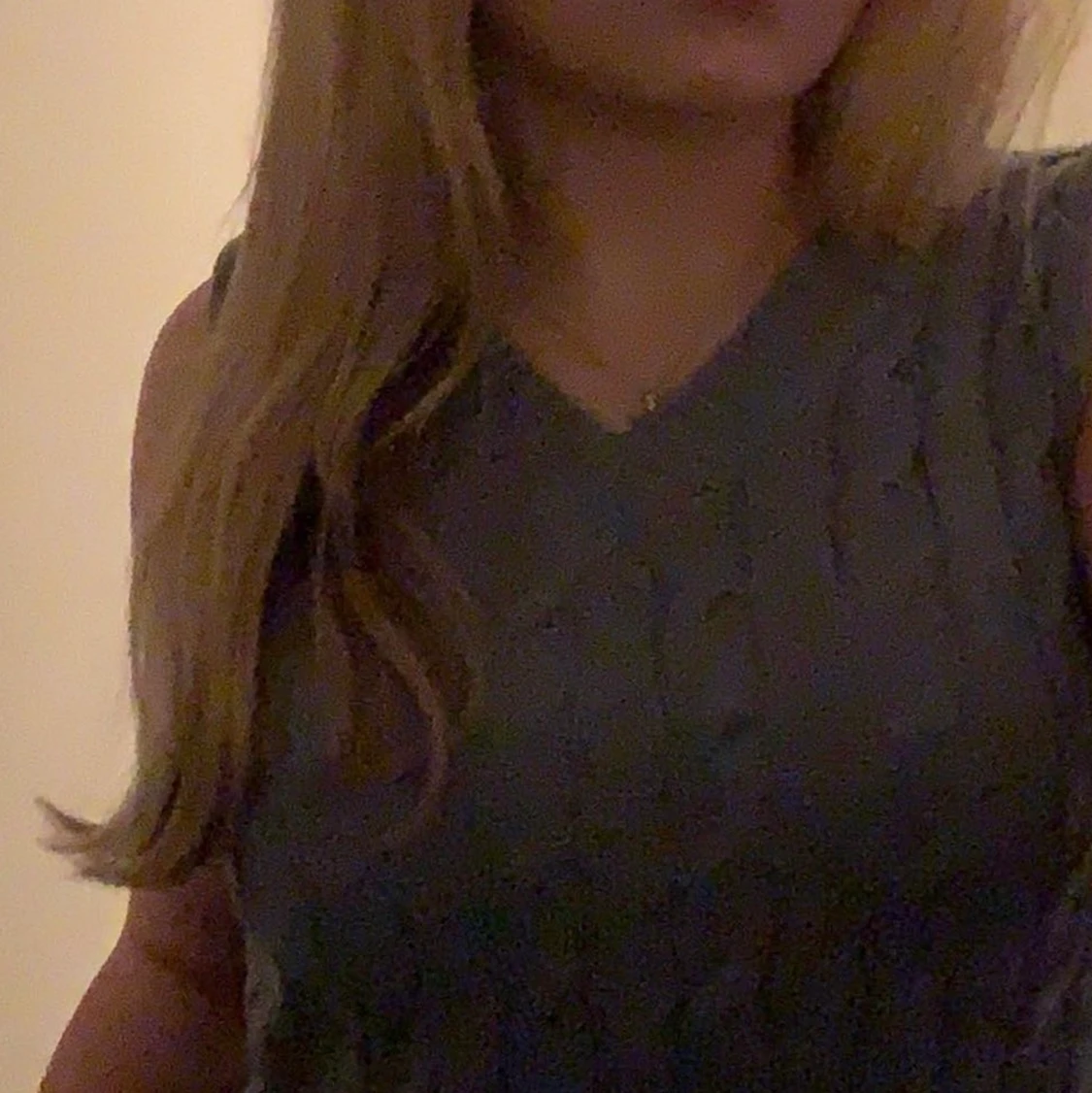 Stickad blå väst  - 91