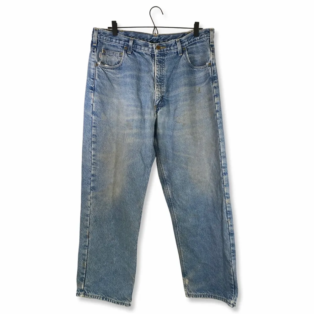 Vintage Carhartt Jeans. Storlek: ingen tag. Midja:45cm. Längd: 102cm. . Jeans & Byxor.