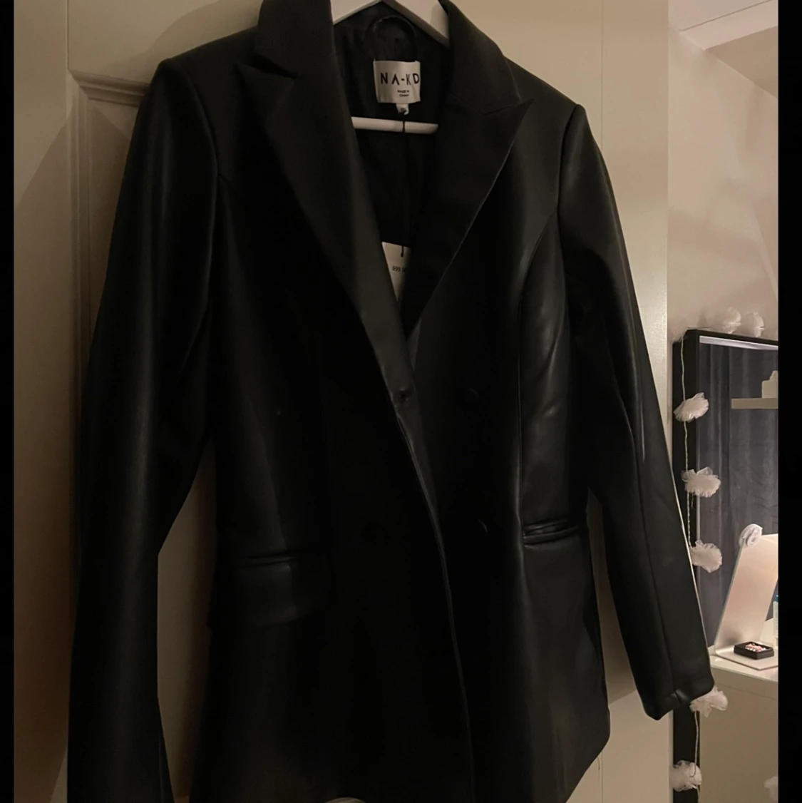 Läder kavaj från Nakd