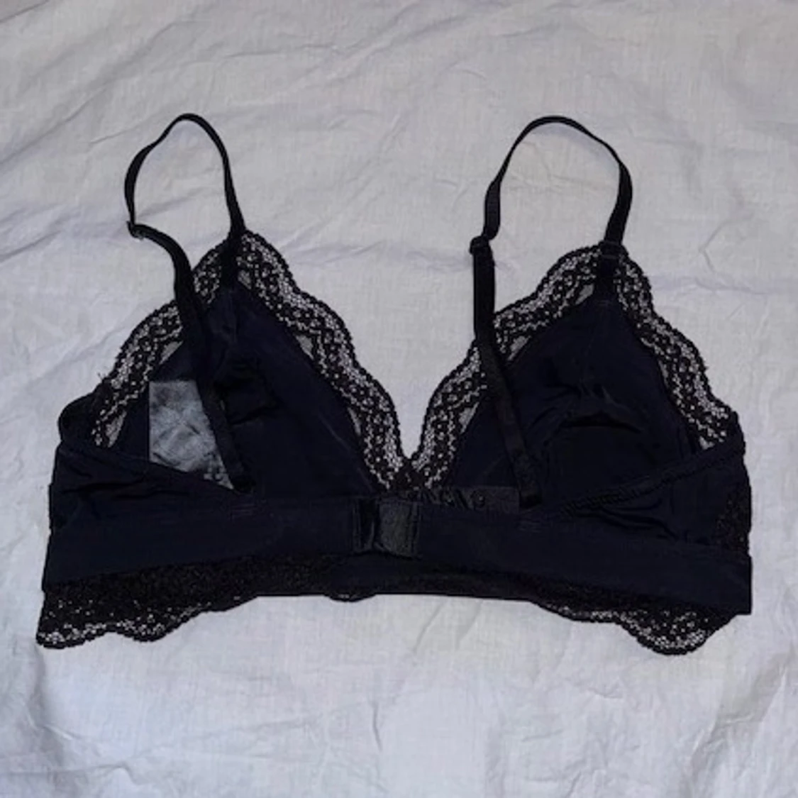 Svart spets bralette - 90