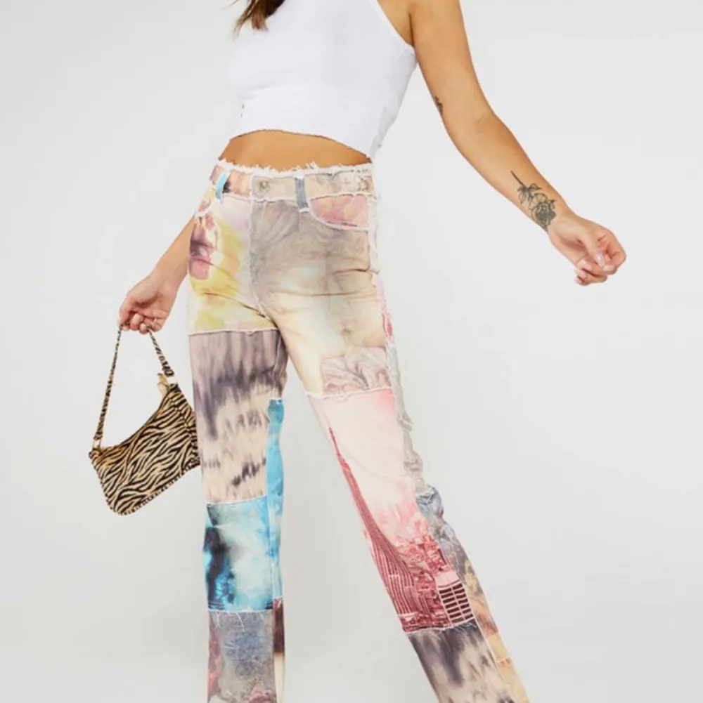 jaded london patchwork jeans statue. Jeans & Byxor.