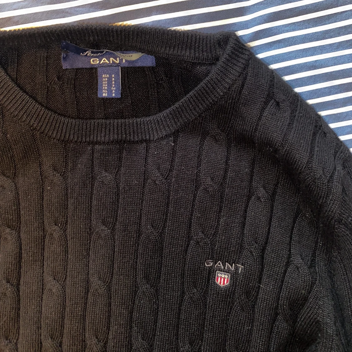 Kabelstickad Gant Tröja strlk S - 91