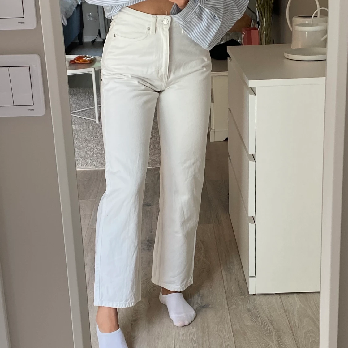 Rowe extra high straight jeans 