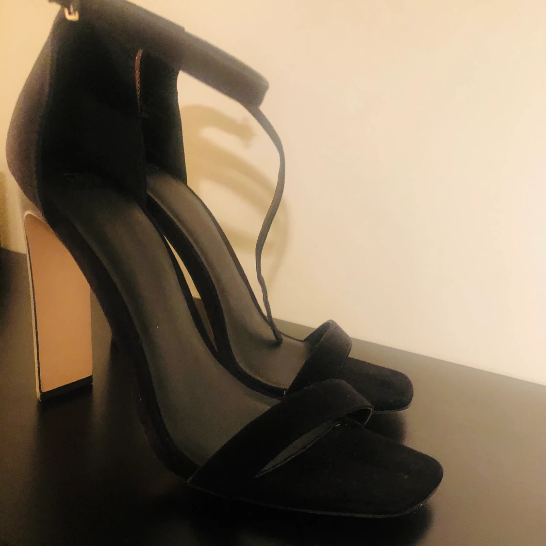 Elegant, classy high-heeled sandals