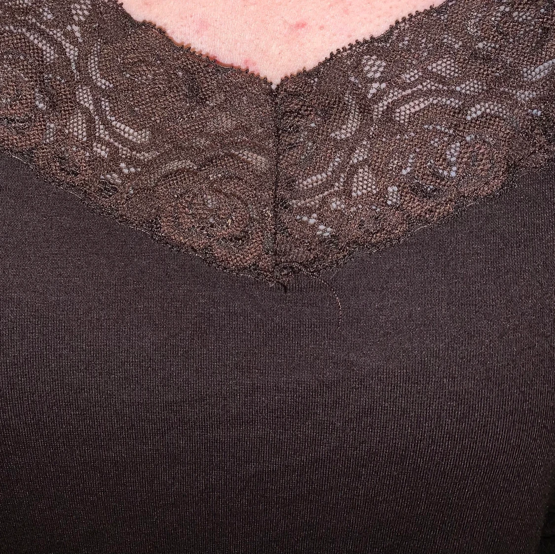 brun lace tröja - 90