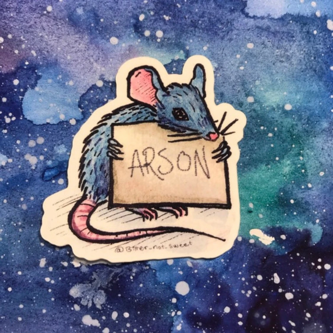 ”ARSON” och ”Be gay do crime” stickers - 90