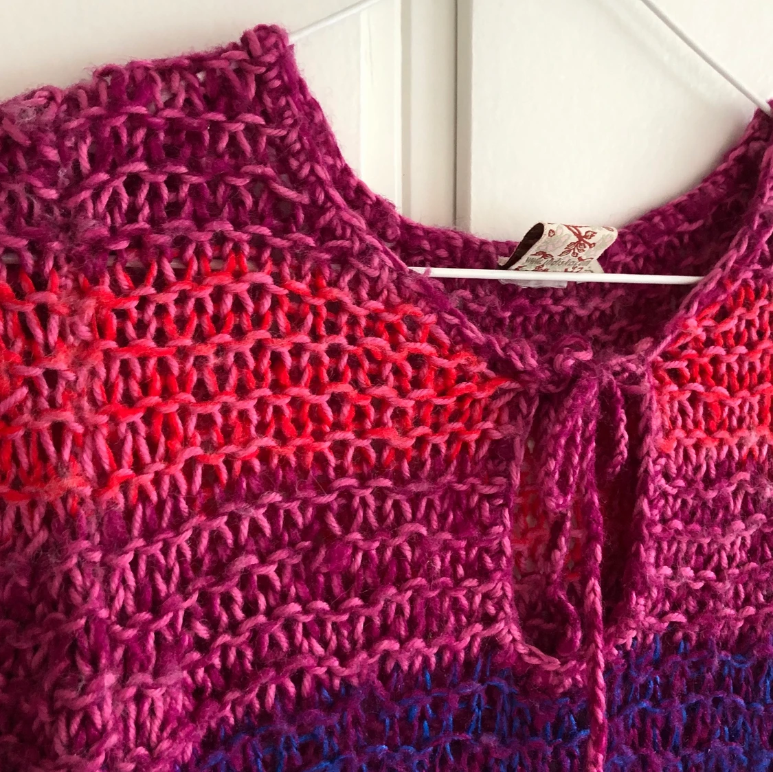 Färgglad stickad tröja  - 90