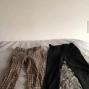 Ridbyxor 2st - Hej! Jag säljer mina små ridbyxor nu! Bruna 150kr stl 134-146! Svarta 120kr 140 , + frakt om det behövs fraktas🥰